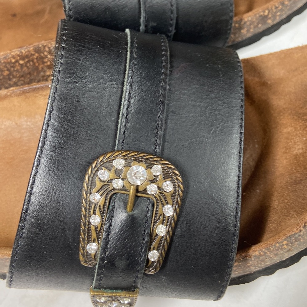 Roper Western Gear Cork and Leather Comfort Slides - Picture 4 of 6